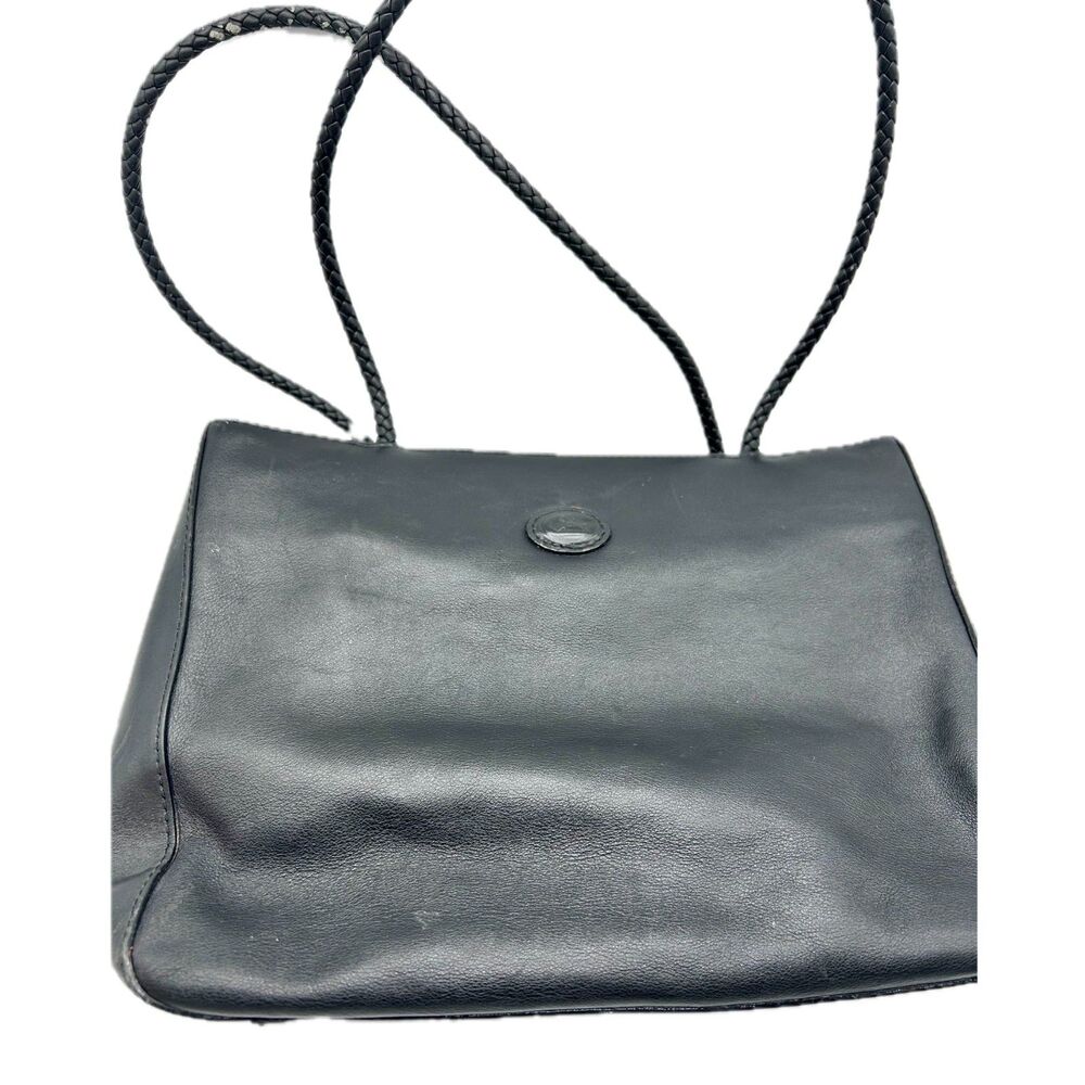 1970's Cristian Black Leather Bag
